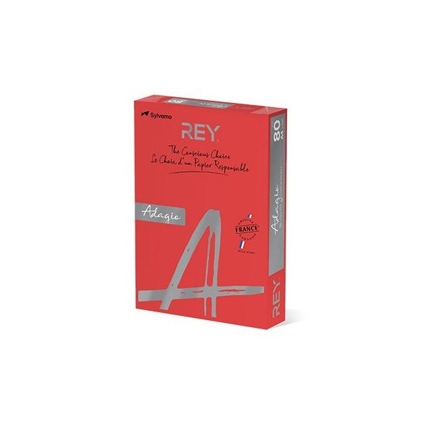 RESMA PAPEL FOTOCOPIA ADAGIO A4 80GR. VERMELHO INTENSO (22)