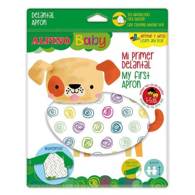 AVENTAL PLASTICO P/ PINTURAS  ALPINO BABY  INFANTIL 1 A 5 ANOS