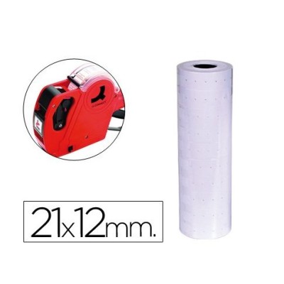 ETIQUETAS QC 12x21mm ROLO DE 1000 ETIQUETAS BRANCAS