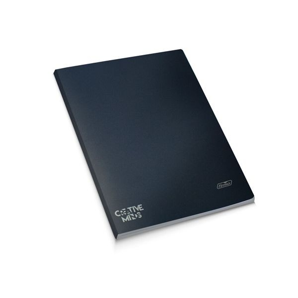 CADERNO AGRAFADO CREATIV MINDS CAPA AZUL PLASTIFICADA A4 48FLS QUADRICULADO