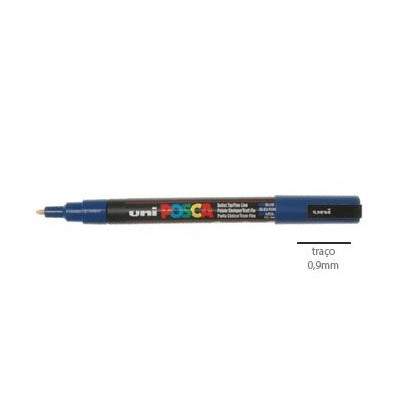 MARCADOR UNIBALL POSCA PC3M 0,9mm AZUL