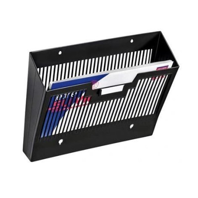 EXPOSITOR PAREDE PLASTICO CEP 1 DIVISORIA 360x257x95mm -PRETO