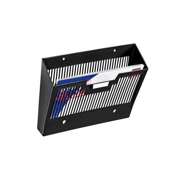 EXPOSITOR PAREDE PLASTICO CEP 1 DIVISORIA 360x257x95mm -PRETO