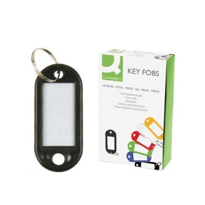 PORTA CHAVES P/ IDENTIFICAÇAO PRETO PACK 100unid.