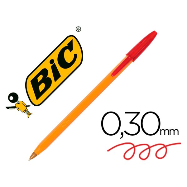 CANETA ESFEROGRAFICA BIC LARANJA VERMELHA