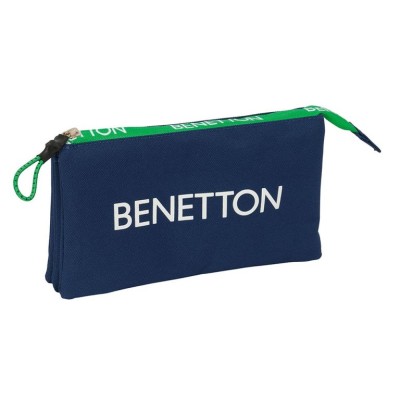 ESTOJO ESCOLAR BENETTON GREEN 2025 TRIPLO
