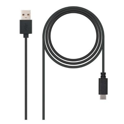 CABO USB-A PARA USB-C  M/M 1MT PRETO