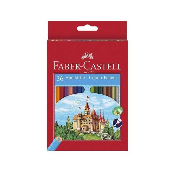 LAPIS DE CORES FABER-CASTELL HEXAGONAL (36 CORES)