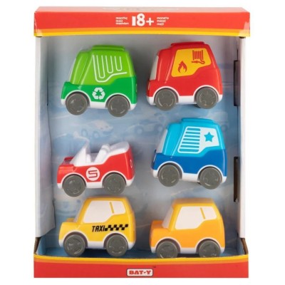 TOYS - BABY CONJUNTO DE 6 CARROS +18M