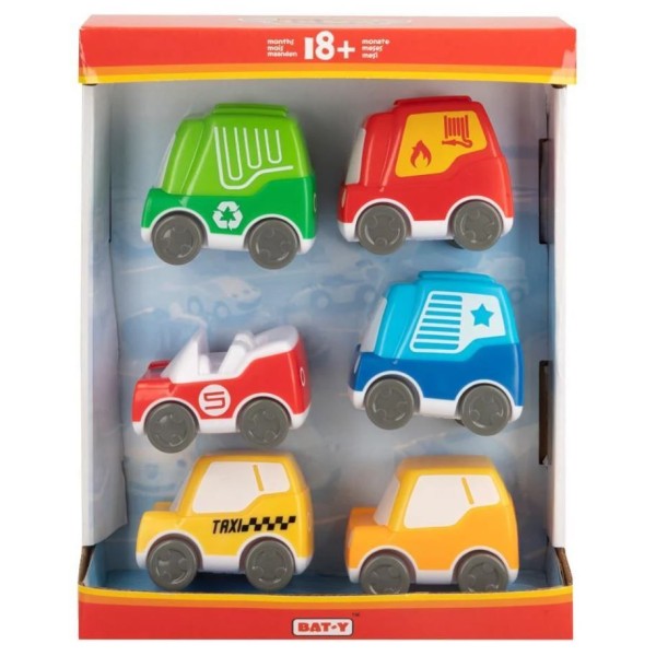TOYS - BABY CONJUNTO DE 6 CARROS +18M