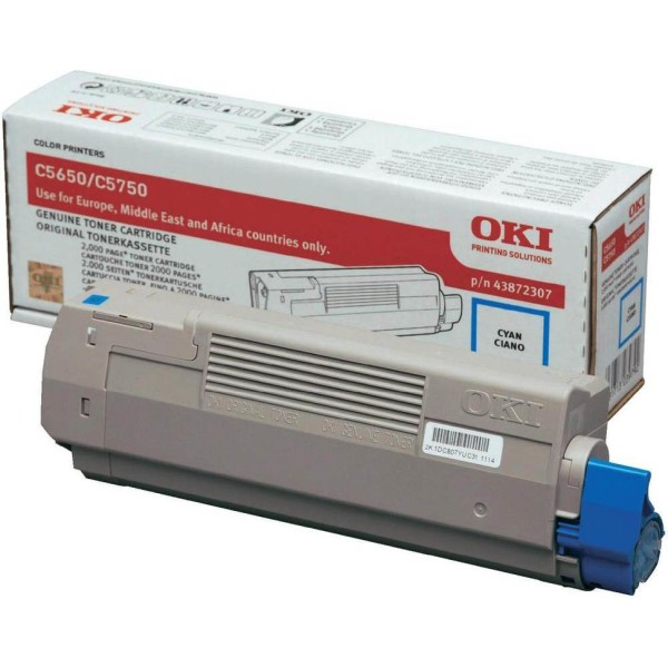 TONER OKI C5650 CYAN 2K ORIGINAL