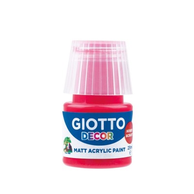 FRASCO TINTA ACRILICA GIOTTO DECOR 25ML VERMELHO