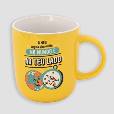 CANECA MR WONDERFUL 370ML - O MEU LUGAR FAVORITO NO MUNDO É AO TEU LADO 