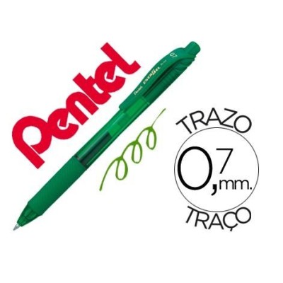 ESFEROGRAFICA ROLLER PENTEL ENERGEL BL107 0.7mm VERDE