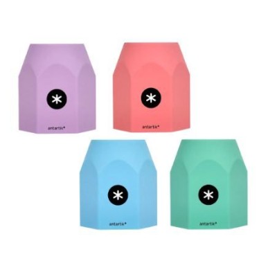COPO SECRETARIA PORTA LAPIS/CANETAS EM SILICONE ANTARTIK  CORES PASTEL SORTIDAS