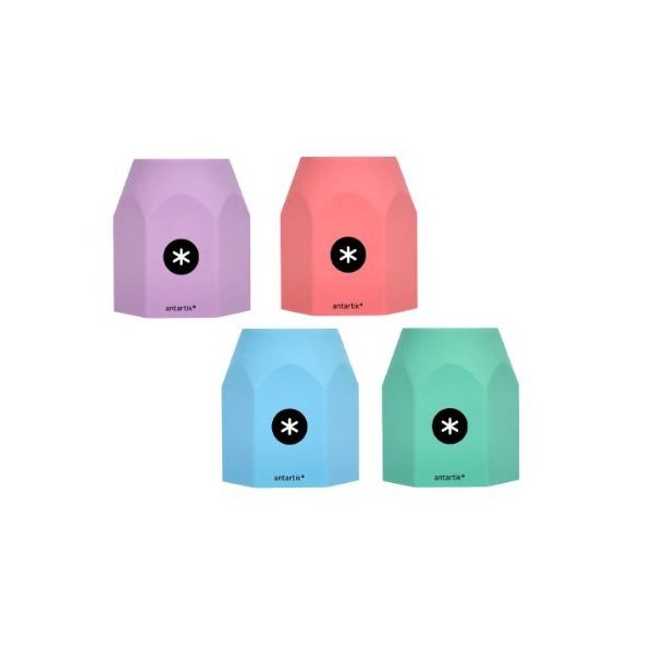 COPO SECRETARIA PORTA LAPIS/CANETAS EM SILICONE ANTARTIK  CORES PASTEL SORTIDAS
