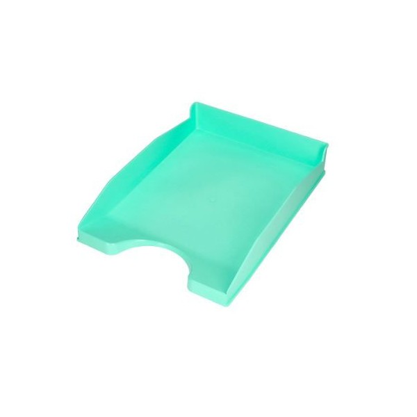 TABULEIRO PLASTICO PORTA DOCUMENTOS OPACO MENTA PASTEL