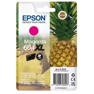 TINTEIRO EPSON 604XL MAGENTA ORIGINAL