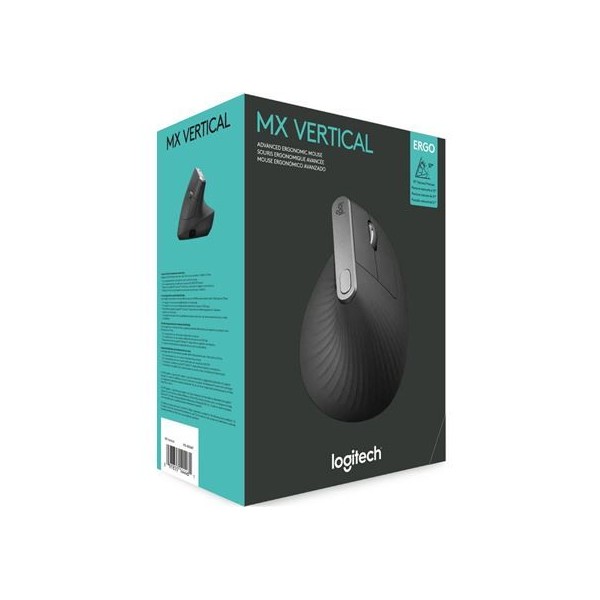 RATO ERGONOMICO LOGITECH MX VERTICAL PRETO S/ FIO