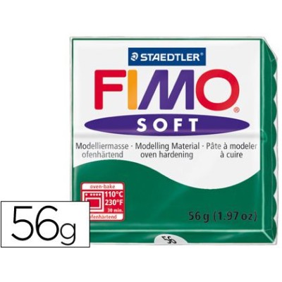 PASTA MODELAR FIMO SOFT 56GR. VERDE ESMERALDA