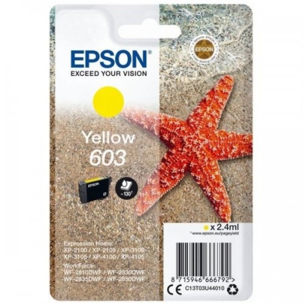 TINTEIRO EPSON 603 AMARELO ORIGINAL