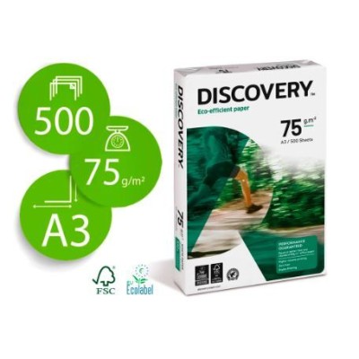 RESMA PAPEL FOTOCOPIA DISCOVERY A3 75GR.