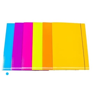 PASTA CARTAO CRT 181  C/ 3xABAS  A3 320x440mm  C/ ELASTICOS  AZUL / CINZA