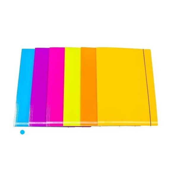 PASTA CARTAO CRT 181  C/ 3xABAS  A3 320x440mm  C/ ELASTICOS  AZUL / CINZA