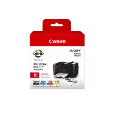 KIT 4 x TINTEIROS CANON PGI 1500XL (BK/C/M/Y) ORIGINAL