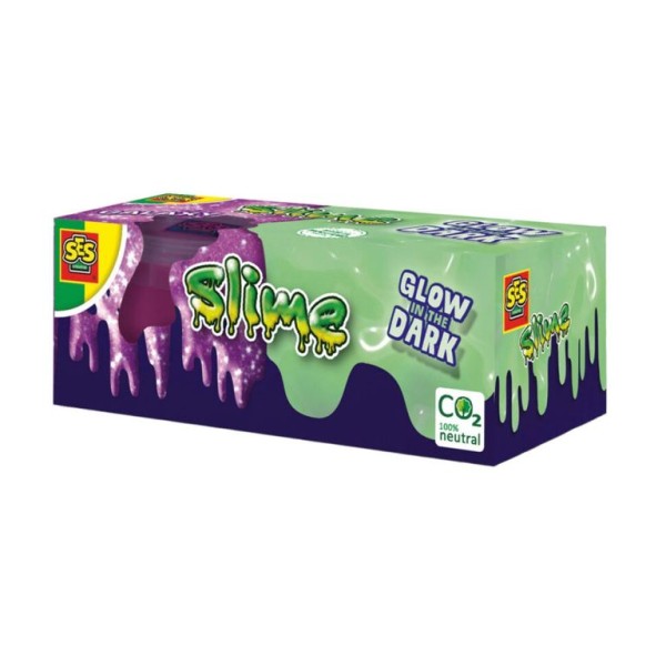 SLIME GLOW IN THE DARK 2X120GR SES