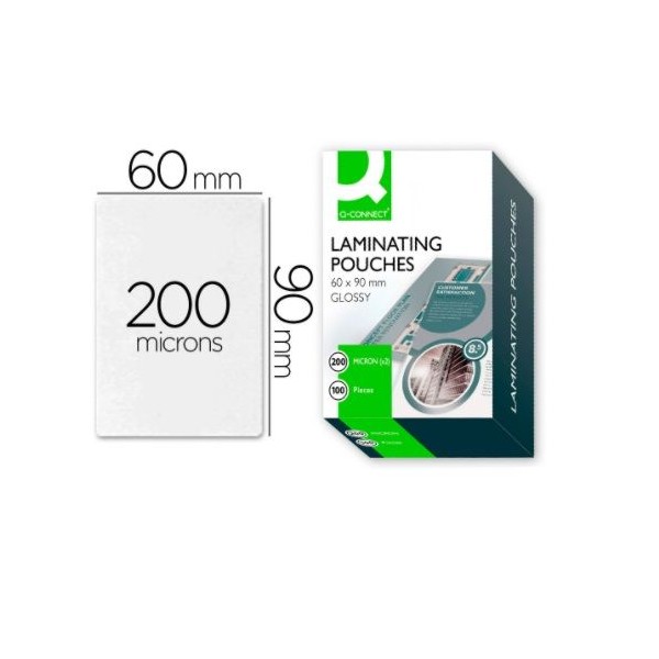 PACK C/ 100 FLS - BOLSA PLASTIFICAR TERMICA 60x90mm 200My