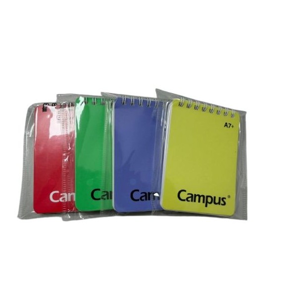 BLOCO NOTAS ESPIRAL CAMPUS A7+ 80gr. 60FLS LISO CORES SORTIDAS 