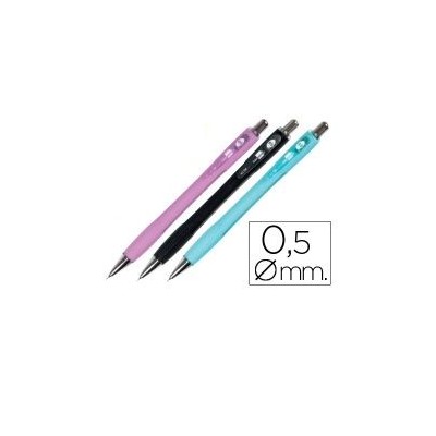 LAPISEIRA PORTA MINAS SHAKER 0,5MM C/ PEGA SOFT E BORRACHA CORES SORTIDAS