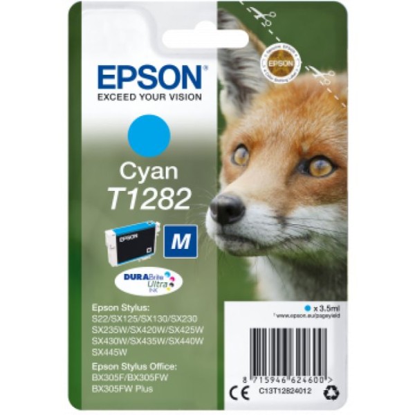 TINTEIRO EPSON T1282 CYAN ORIGINAL