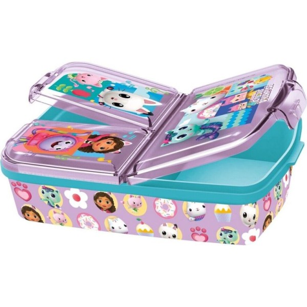 CAIXA DE LANCHE DUPLA GABBY'S DOLLHOUSE