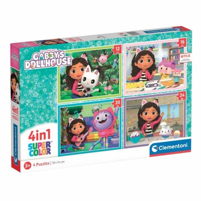 PUZZLE CLEMENTONI 12-16-20-24 PECAS PROGRESSIVO GABBY'S DOLLHOUSE