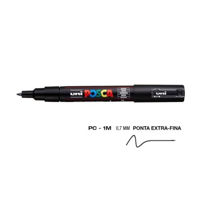 MARCADOR UNIBALL POSCA PC1M 0,7mm PRETO