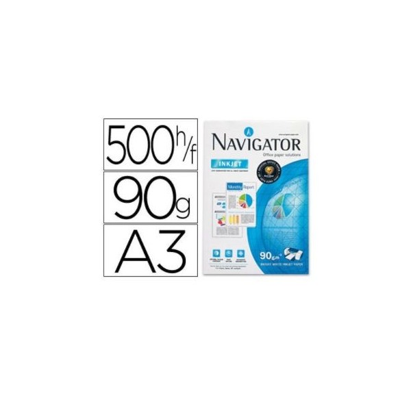 RESMA PAPEL FOTOCOPIA NAVIGATOR A3 90GR.