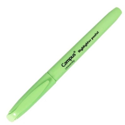 MARCADOR FLUORESCENTE CAMPUS PLUS UNIVERSITY "FINO" VERDE PASTEL