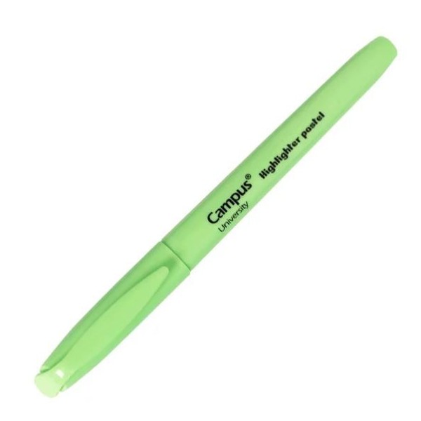 MARCADOR FLUORESCENTE CAMPUS PLUS UNIVERSITY "FINO" VERDE PASTEL
