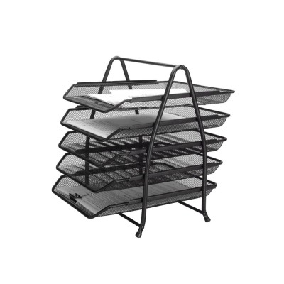 TABULEIRO METALICO TIPO REDE 5 GAVETAS PRETO