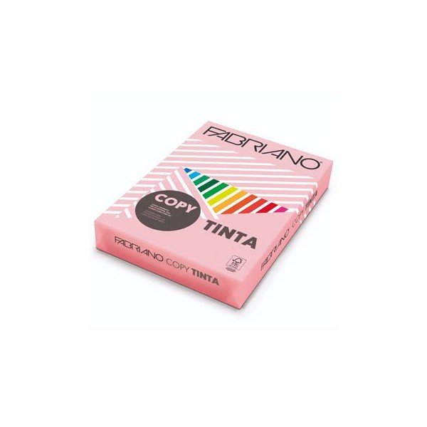 RESMA PAPEL FOTOCOPIA FABRIANO COPY TINTA A4 80GR. ROSA (F614)