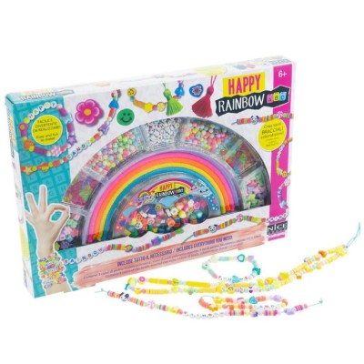 KIT DE PULSEIRAS HAPPY RAINBOW ABC 300 PEÇAS