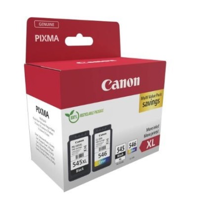 KIT 2x TINTEIROS CANON PG545XL + CL546 ORIGINAL