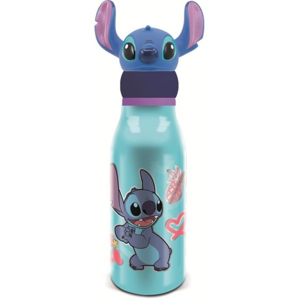 GARRAFA TERMICA DISNEY STITCH DRAWING 690ML C/ TAMPA 3D