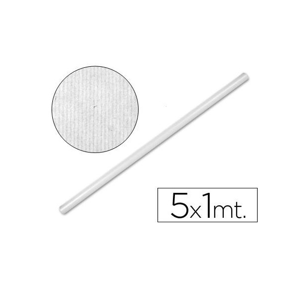 ROLO PAPEL KRAFT 65gr/m2  5x1MT - BRANCO