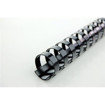 ARGOLAS PVC ENCADERNAR 25MM 225FLS PRETO 50unid.