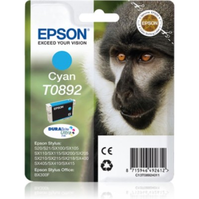 TINTEIRO EPSON T0892 CYAN ORIGINAL
