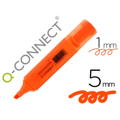MARCADOR FLUORESCENTE QC / 5*  LARANJA