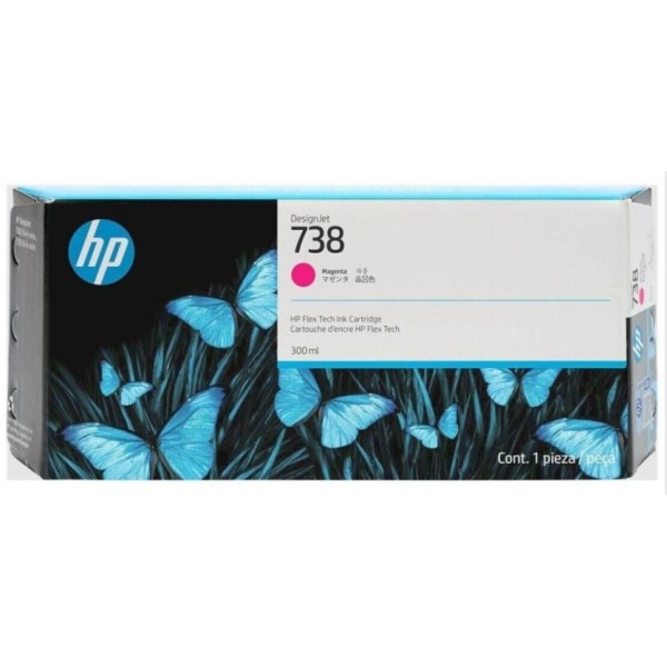 TINTEIRO HP 738 MAGENTA (300ML) ORIGINAL